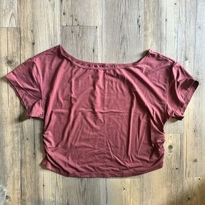 Vitality Versa Slouch Tee in Mauve